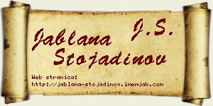 Jablana Stojadinov vizit kartica